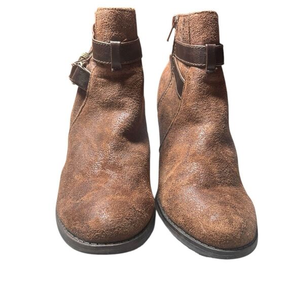 MADDEN GIRL Women’s Strappy Brown Bootie Size 8.5 (Sulley) Vegan Leather Boho - Picture 4 of 12